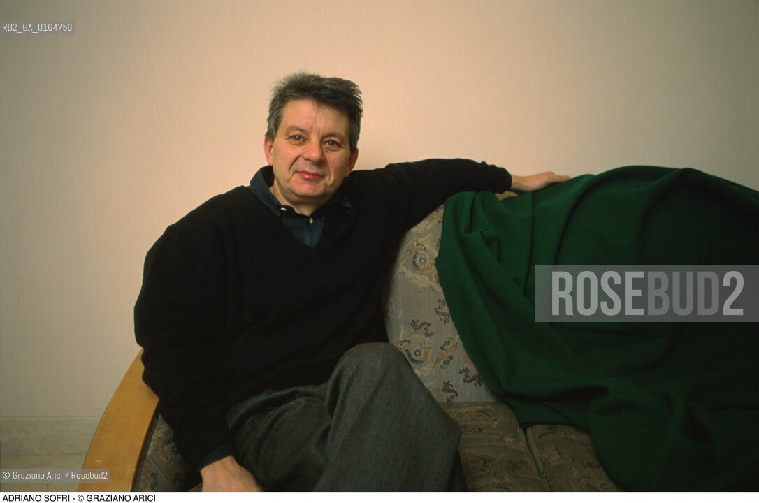 Caption: Nome: .SOFRI ADRIANO.Descrizione: .GIORNALISTA POLITICO LOTTA CONTINUA 1968.JOURNALIST POLITICAL LOTTA CONTINUA.Credit: ©Graziano Arici/Rosebud2 / Costo: .A.Nazione: .ITALIA.ITALY.Cittˆ: ..Data: .1995