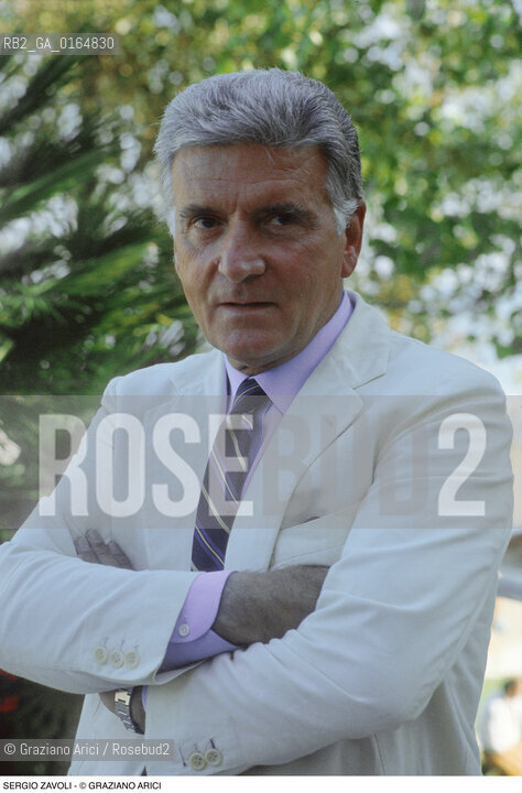 Caption: Nome: .ZAVOLI SERGIO.Descrizione: .GIORNALISTA TELEVISIVO.JOURNALIST TV.Credit: ©Graziano Arici/Rosebud2 / Costo: .A.Nazione: .ITALIA.ITALY.Cittˆ: ..Data: .1986