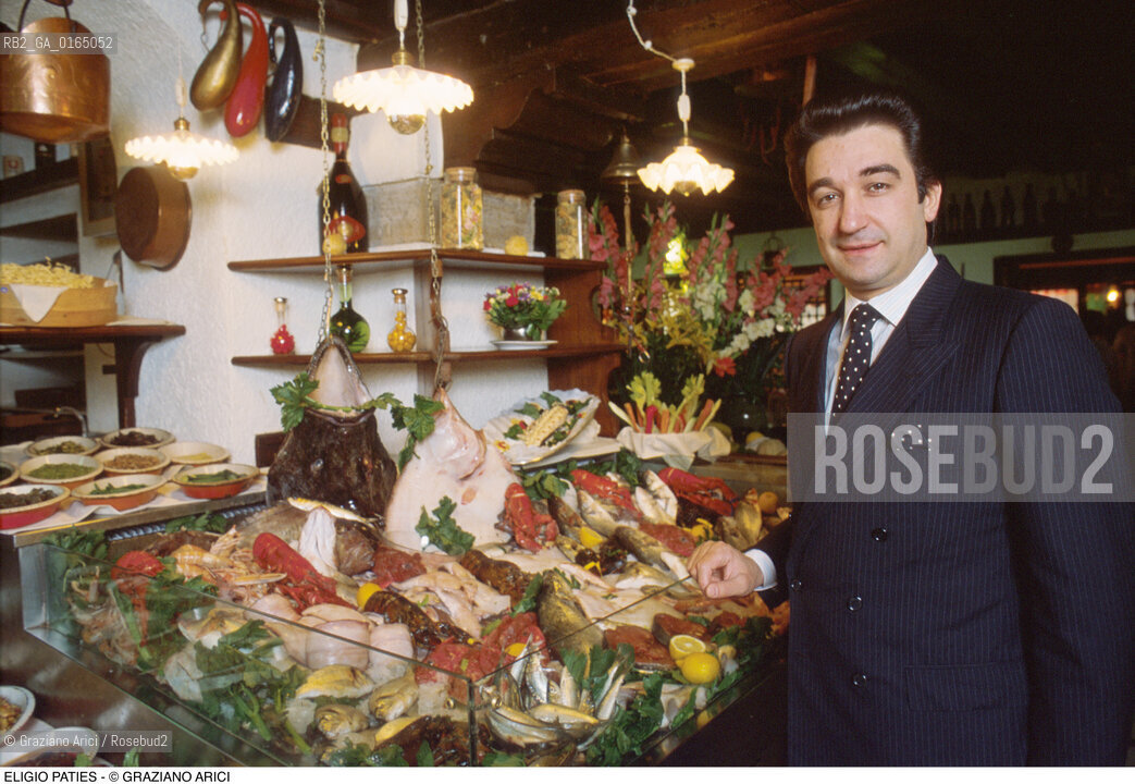 Caption: Caption: Nome: .PATIES ELIGIO .Descrizione: .RISTORAZIONE RISTORATORE PROPRIETARIO DEI DO FORNI / ALLINTERNO DEL RISTORANTE.Credit: ©Graziano Arici/Rosebud2 / Costo: .A.Nazione: .ITALIA.Cittˆ: ..Data: .