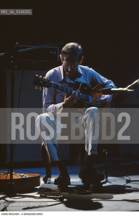 Caption: Nome: .REICHEN HANS.Descrizione: .MUSICA JAZZ CHITARRISTA/ALLA CHITARRA.Credit: ©Graziano Arici/Rosebud2 / Costo: .A.Nazione: .USA.Cittˆ: ..Data: .1995