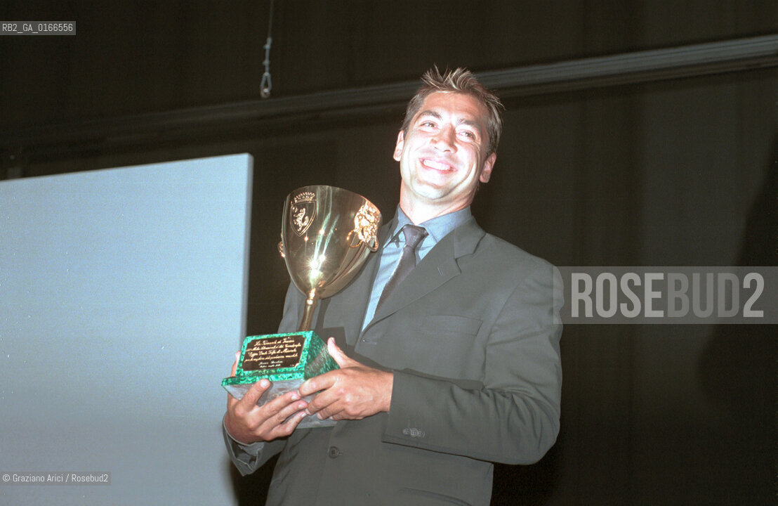 CINEMA 2000 / 57. MOSTRA INTERNAZIONALE DARTE CINEMATOGRAFICA - JAVIER BARDEM (SPAIN), VINCITORE DELLA COPPA VOLPI PER LA MIGLIORE INTERPRETAZIONE MASCHILE NEL FILM BEFORE NIGHT FALLS - ©Graziano Arici/Rosebud2 