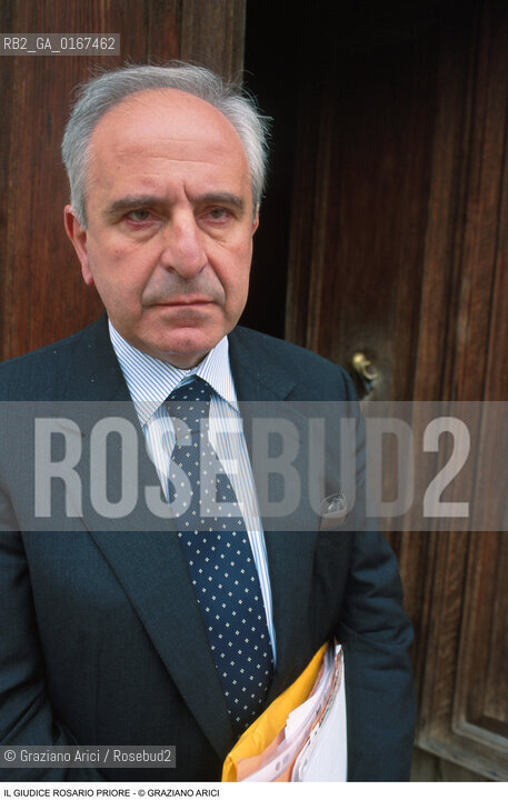 DIRITTO LEGGE INCHIESTE USTICA / IL GIUDICE ROSARIO PRIORE / 2000 - ©Graziano Arici/Rosebud2 