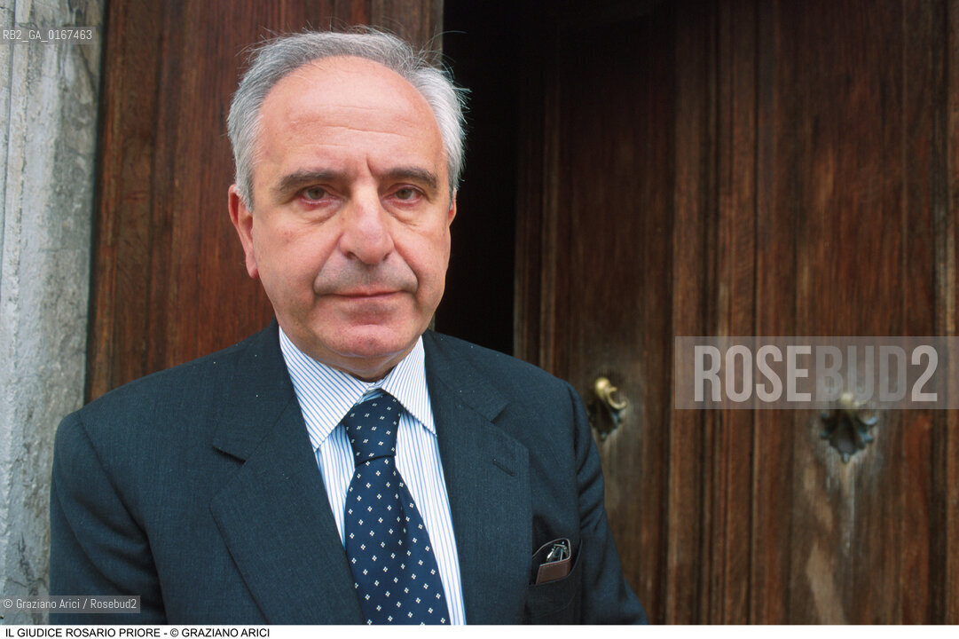 DIRITTO LEGGE INCHIESTE USTICA / IL GIUDICE ROSARIO PRIORE / 2000 - ©Graziano Arici/Rosebud2