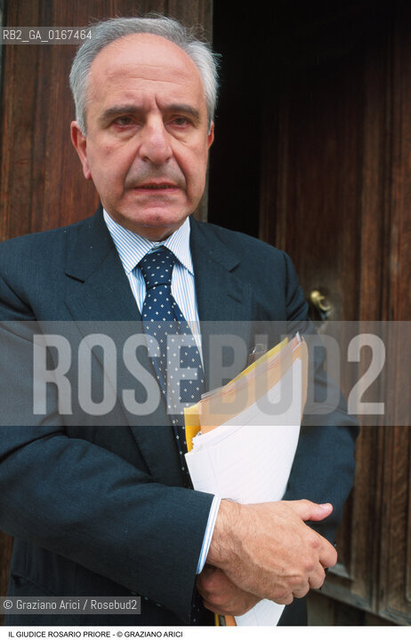 DIRITTO LEGGE INCHIESTE USTICA / IL GIUDICE ROSARIO PRIORE / 2000 - ©Graziano Arici/Rosebud2 
