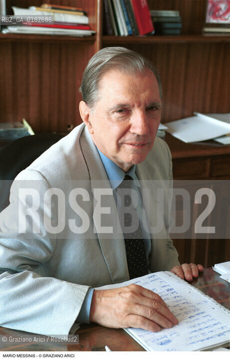 Nome: .MARIO MESSINIS.Descrizione: .MUSICA MUSICOLOGO CRITICO SOVRAINTENDENTE GRAN TEATRO LA FENICE.Credit: .Graziano Arici/Rosebud2/.Costo: .A.Nazione: .ITALIA.Cittˆ: ..Data: .2000