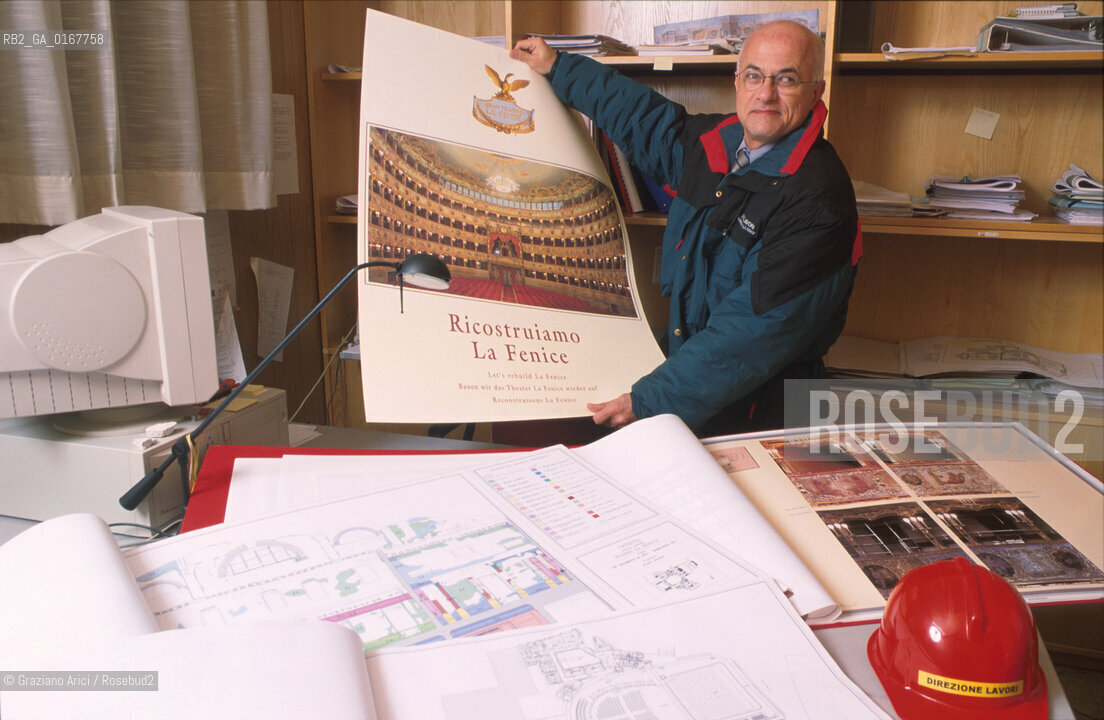 Nome: SCIBILIA ROBERTO, INGEGNERE DIRETTORE LAVORI PUBBLICI COMUNE DI VENEZIA TEATRO LA FENICE PROGETTI Nazione: ITALIA © 2000 Graziano Arici/Rosebud2