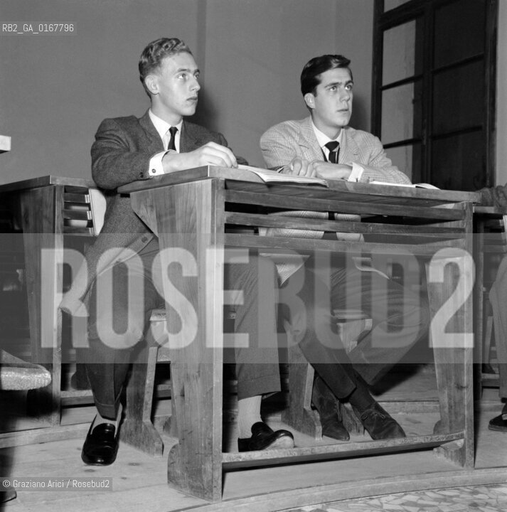 THE DUKE AMEDEO OF AOSTA AT COLLEGE IN PADERNO SUL GRAPPA - 1960 © ARCHIVIO Graziano Arici/Rosebud2  / NOBILE