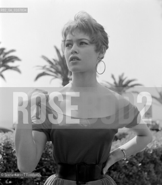 THE ACTRESS BRIGITTE BARDOT AT THE INTERNATIONAL FILM FESTIVAL IN CANNES - 1955 © ARCHIVIO Graziano Arici/Rosebud2  / CINEMA / MOSTRA DEL CINEMA / ATTORE