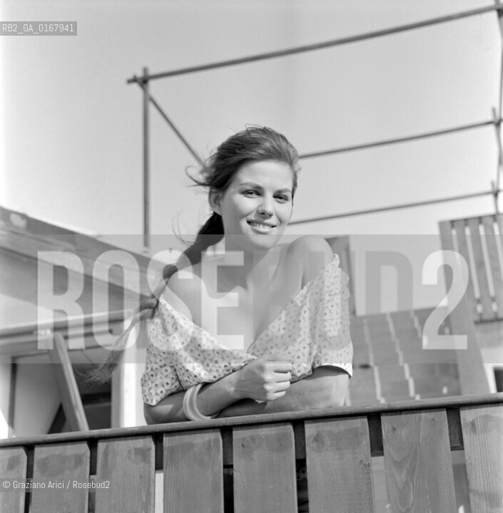 THE ACTRESS CLAUDIA CARDINALE   AT INTERNATIONAL FILM FESTIVAL  IN VENICE - 1958 - © ARCHIVIO Graziano Arici/Rosebud2  / ATTRICE / MOSTRA DEL CINEMA
