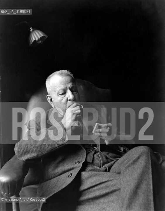 THE HISTORIAN, PHILOSOPHER AND CRITIC BENEDETTO CROCE - NAPLES - 1947 © ARCHIVIO Graziano Arici/Rosebud2  / LETTERATURA / FILOSOFIA / CRITICO