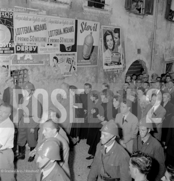 THE FUNERAL OF THE ITALIAN POLITICIAN ALCIDE DE GASPERI, IN SELLA DI VASUGANA (TN) - 1954 © ARCHIVIO Graziano Arici/Rosebud2 