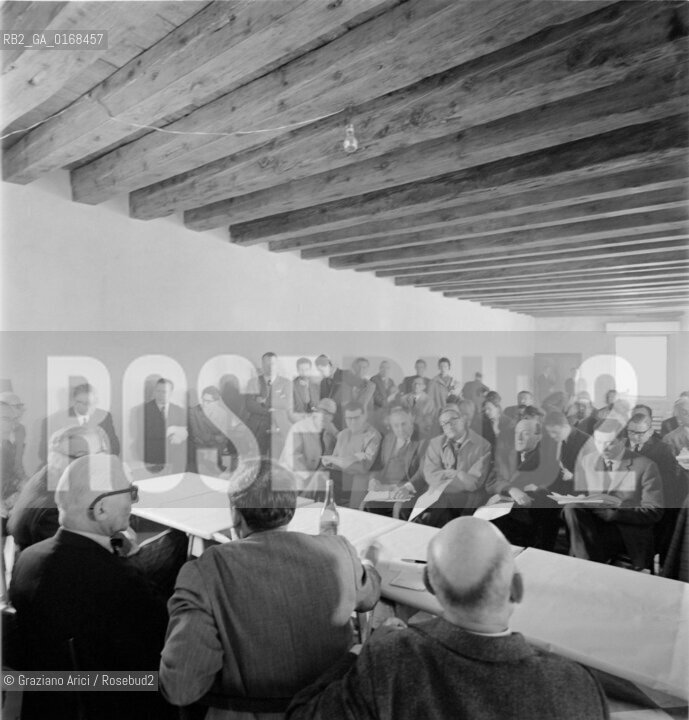 THE ARCHITECT, TOWN - PLANNER AND PAINTER LE CORBUSIER (CHARLES-EDOUARD JEANNERET) AT IUAV IN VENICE - 1965 - © ARCHIVIO Graziano Arici/Rosebud2  / ARCHITETTO / URBANISTA / PITTORE / UNIVERSITA / ARCHITETTURA / ARTE