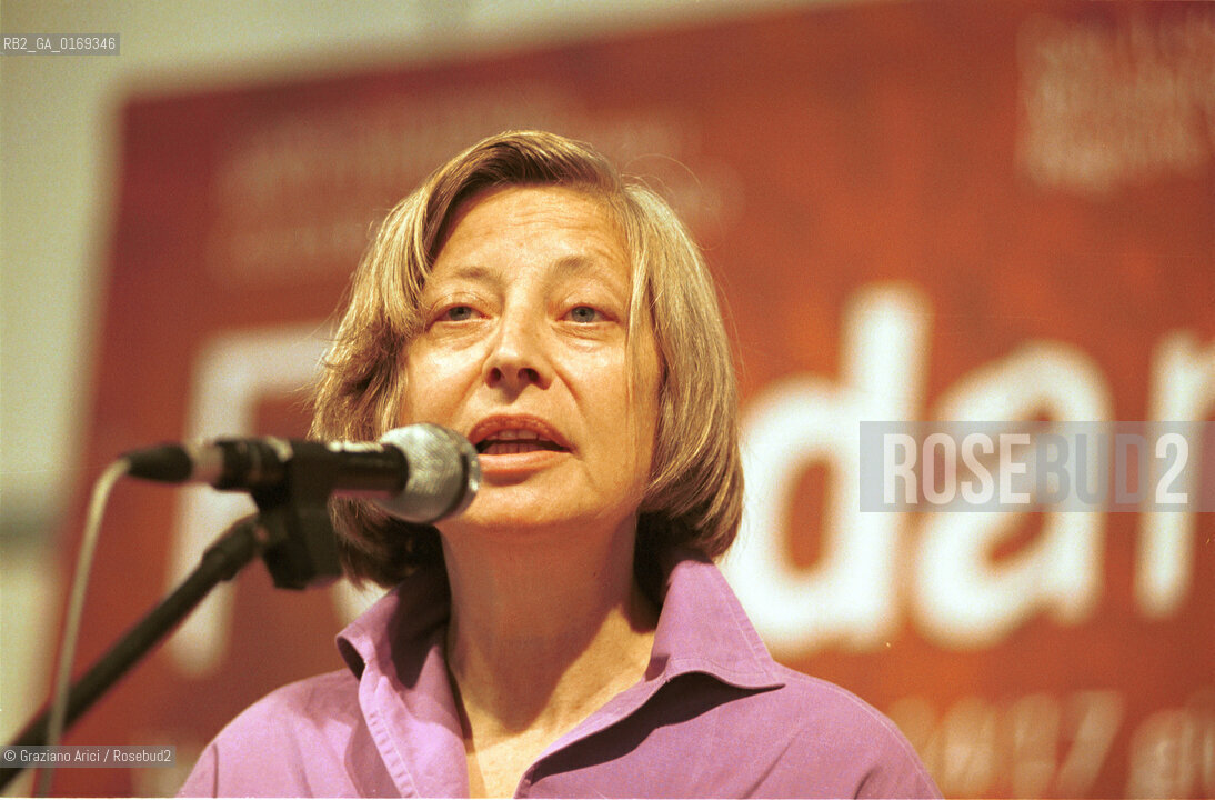 FONDAMENTA 14/17 GIUGNO 2001: CORPI - LA POETESSA PATRIZIA CAVALLI (ITALIA) - ©Graziano Arici/Rosebud2