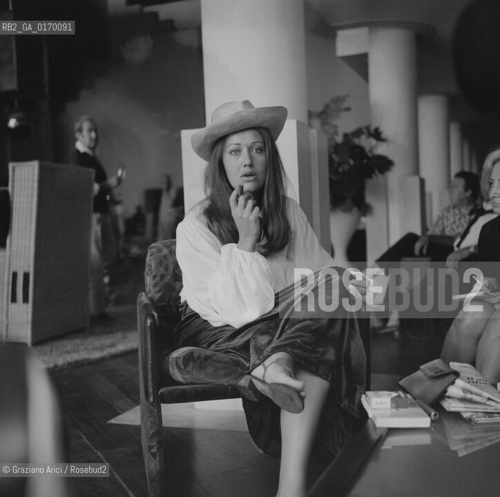 TEATRO SPERIMENTALE AVANGUARDIA TELEVISIONE CINEMA /  LATTRICE LYDIA MANCINELLI, NELLA HALL DELLHOTEL EXCELSIOR AL LIDO / FILM DON GIOVANNI / 1970 - © ARCHIVIO Graziano Arici/Rosebud2 