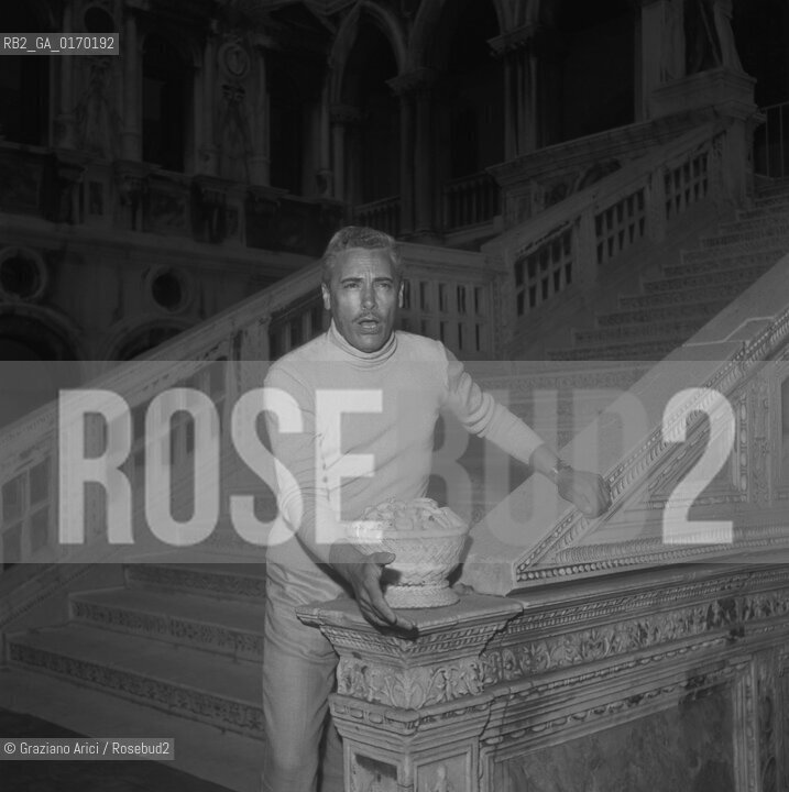 MUSICA LIRICA OPERA / IL CANTANTE TENORE MARIO DEL MONACO (ITALIA) AL PALAZZO DUCALE / GRAN TEATRO LA FENICE /1966 - © ARCHIVIO Graziano Arici/Rosebud2 