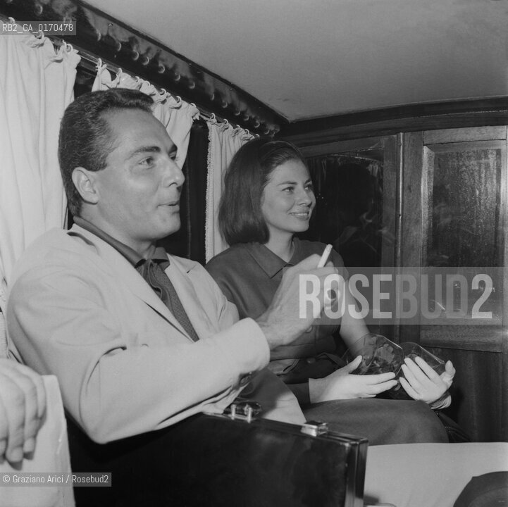 CINEMA / LATTRICE SORAYA ESFANDIARI BAKHTIARI EX IMPERATRICE DELLIRAN / ALLINTERNO DI UN MOTOSCAFO / 1964 - © ARCHIVIO Graziano Arici/Rosebud2 