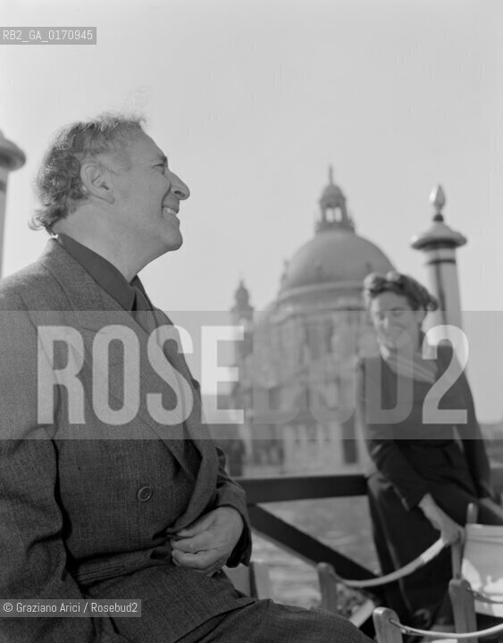 THE PAINTERS MARC CHAGALL WITH IN VENICE - 1948 © ARCHIVIO Graziano Arici/Rosebud2  / ARTE / PITTORE / XXIV BIENNALE DARTE