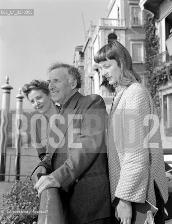 THE PAINTERS MARC CHAGALL WITH HIS WIFE VIRGINIA HAGGARD - VENICE - 1948 © ARCHIVIO Graziano Arici/Rosebud2  / ARTE / PITTORE