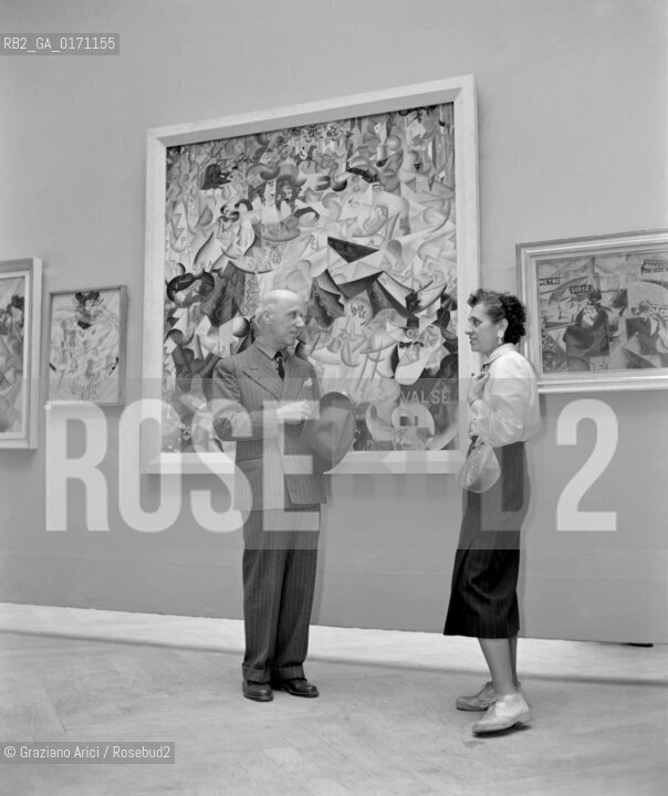 THE PAINTER GINO SEVERINI - VENICE - 195? - © ARCHIVIO Graziano Arici/Rosebud2  / ARTE / PITTORE