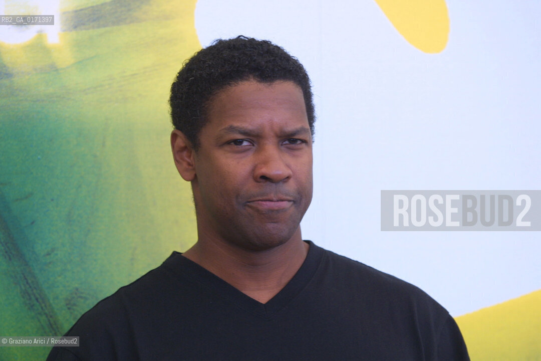 02/09 - VENICE - 58. INTERNATIONAL FILM FESTIVAL - TRAINING DAY - THE ACTOR DENZEL WASHINGTON  - ©Graziano Arici/Rosebud2
