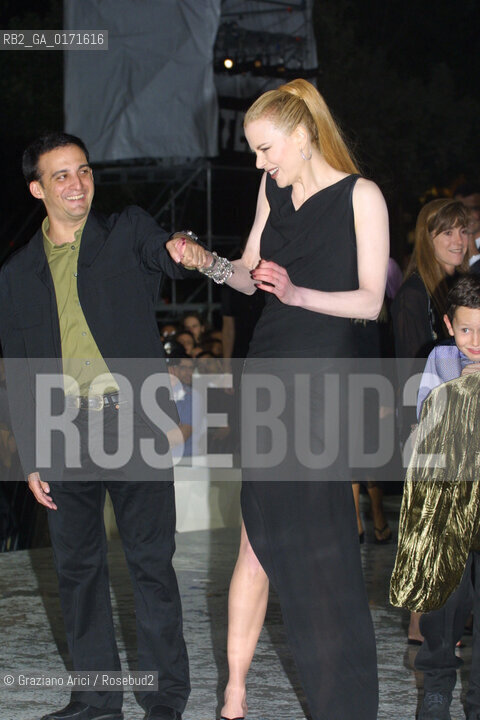 1/09 - VENICE - 58. INTERNATIONAL FILM FESTIVAL - THE OTHERS- THE ACTRESS NICOLE KIDMAN WITH THE DIRECTOR ALEJANDRO AMENABAR - ©Graziano Arici/Rosebud2
