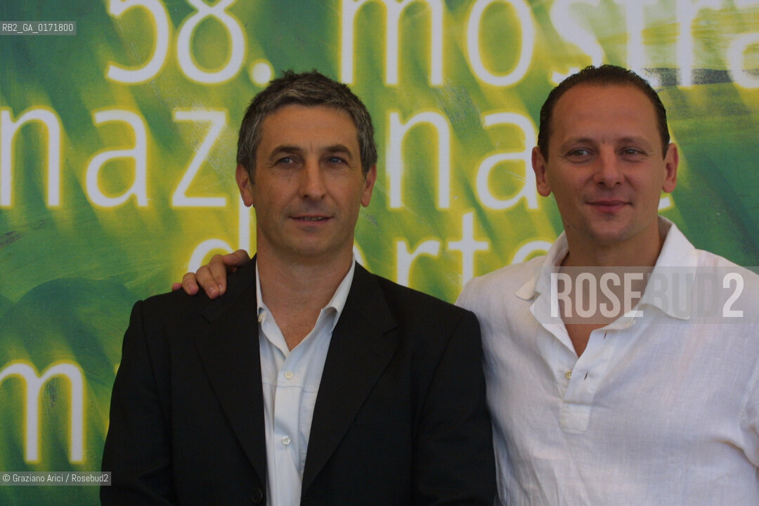 31/08 - VENICE - 58. INTERNATIONAL FILM FESTIVAL - FILM LE SOUFFLE - THE PRODUCER GERARD LACROIX AND THE DIRECTOR DAMIEN ODOUL - ©Graziano Arici/Rosebud2