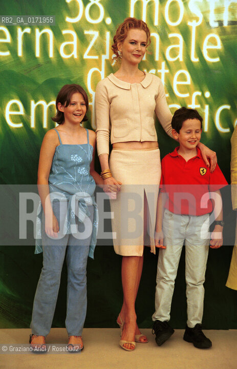 01/09 - 58. INTERNATIONAL FILM FESTIVAL - VENICE -  THE OTHERS - THE ACTRESS ALAKINA MANN, THE ACTRESS NICOLE KIDMAN, THE ACTOR JAMES BENTLEY  - ©Graziano Arici/Rosebud2