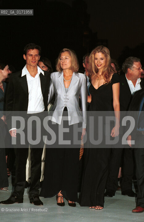 05/09 - VENICE - 58. INTERNATIONAL FILM FESTIVAL -  THE TRIUMPH OF LOVE - THE ACTOR JAY RODAN, THE DIRECTOR CLARE PEPLOE AND THE ACTRESS MIRA SORVINO - ©Graziano Arici/Rosebud2