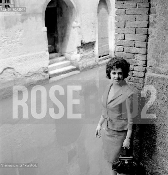 THE OPERA SINGER  FIORENZA COSSOTTO IN VENICE - 1964 © ARCHIVIO Graziano Arici/Rosebud2  / MUSICA/ CANTANTE LIRICO