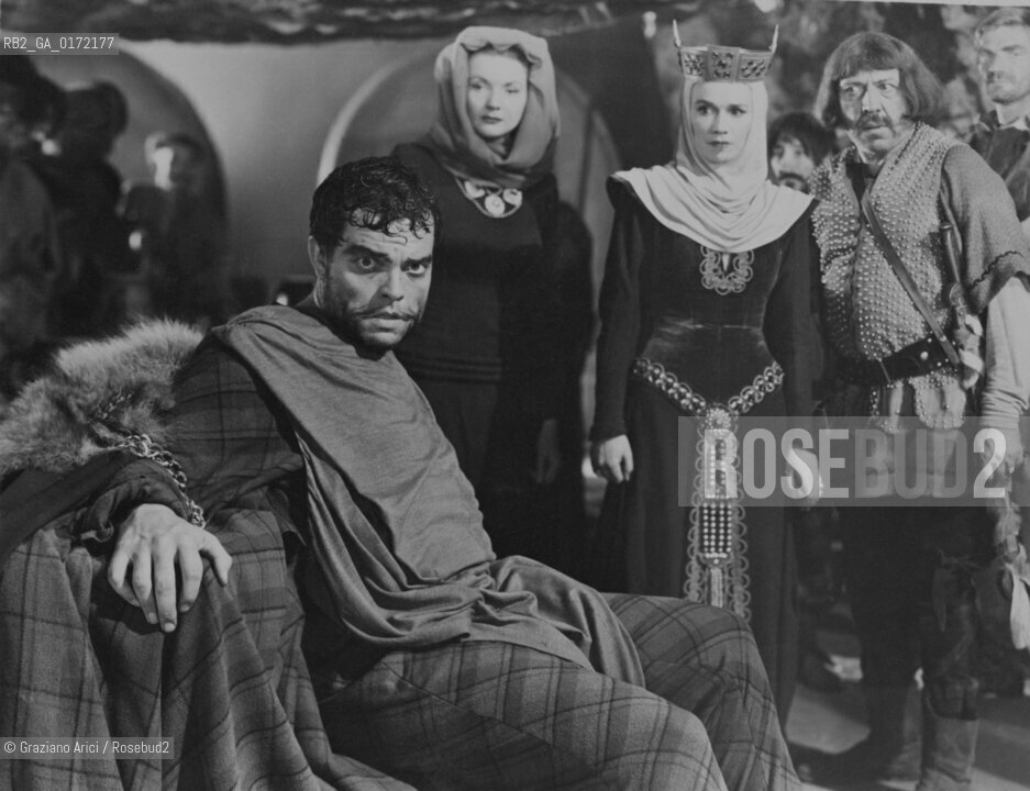 A SEQUENCE FROM THE MOVIE MACBETH DIRECTED BY ORSON WELLES - 1948 - IX INTERNATIONAL FILM FESTIVAL IN VENICE - © ARCHIVIO Graziano Arici/Rosebud2  / SCENA DAL FILM / CINEMA / MOSTRA DEL CINEMA