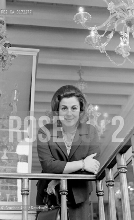 THE OPERA SINGER ANTONIETTA STELLA - VENICE - 1963 © ARCHIVIO Graziano Arici/Rosebud2  / MUSICA / CANTANTE LIRICO