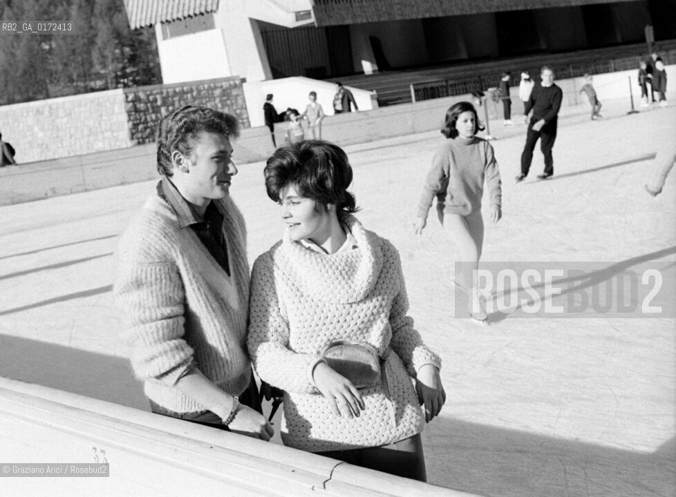THE  SINGER JOHNNY HALLYDAY - CORTINA - 1961 © ARCHIVIO Graziano Arici/Rosebud2  / MUSICA / POP ROCK / CANTANTE
