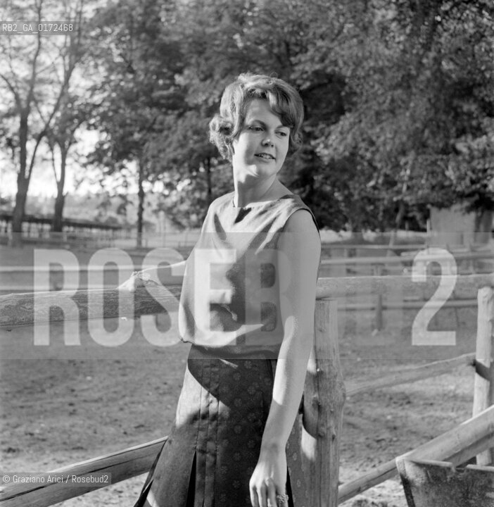THE PRINCESS MARIA PIA DI SAVOIA AT HOME IN THE VILLA IN PRATOLINO - 1961 - © ARCHIVIO Graziano Arici/Rosebud2  / NOBILI / PRINCIPESSA