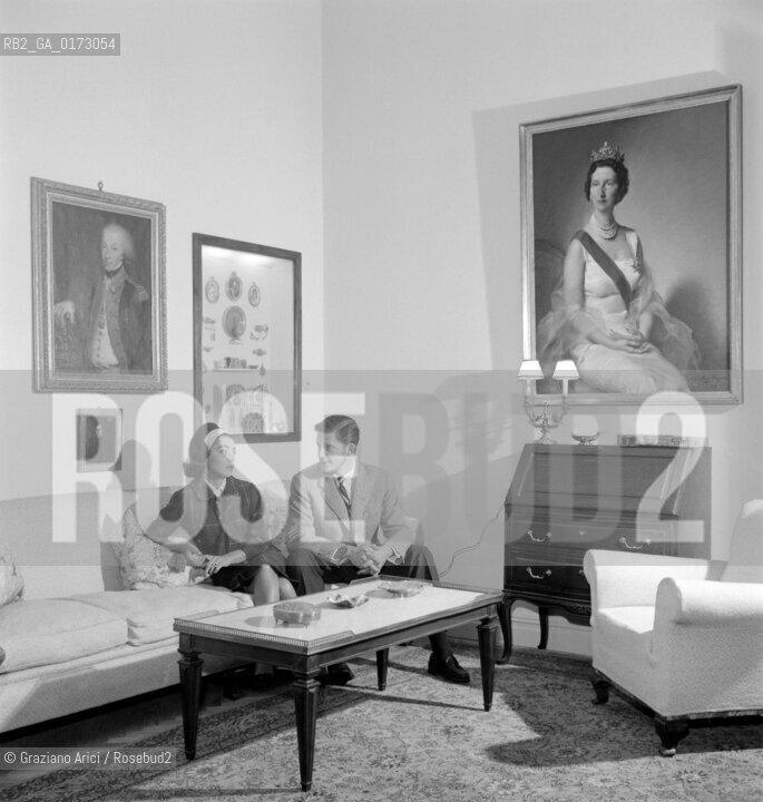 THE KING SIMEONE DI BULGARIA WITH HIS GIRLFRIEND IN MADRID - 1961- @ ARCHIVIO Graziano Arici/Rosebud2 / RE / NOBILI