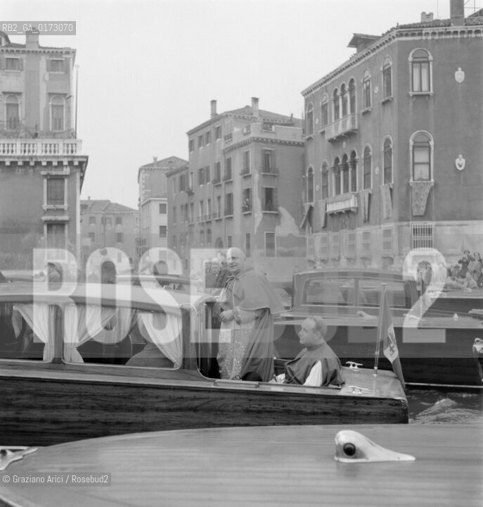 THE INVESTITURE CEREMONY OF THE PATRIARCH GIOVANNI URBANI - VENICE - 1959 - © ARCHIVIO Graziano Arici/Rosebud2  / PATRIARCA / RELIGIONE / VARIE