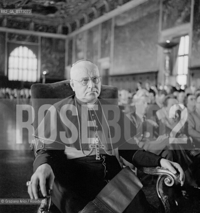 THE INVESTITURE CEREMONY OF THE PATRIARCH GIOVANNI URBANI - VENICE - 1959 - © ARCHIVIO Graziano Arici/Rosebud2  / PATRIARCA / RELIGIONE / VARIE