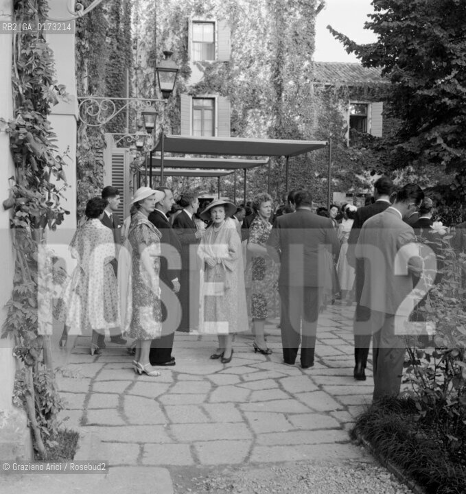 THE RECEPTIONS WEDDING OF IRA FURSTENBERG - VENEZIA - 1955 © ARCHIVIO Graziano Arici/Rosebud2  / NOBILE / PRINCIPI