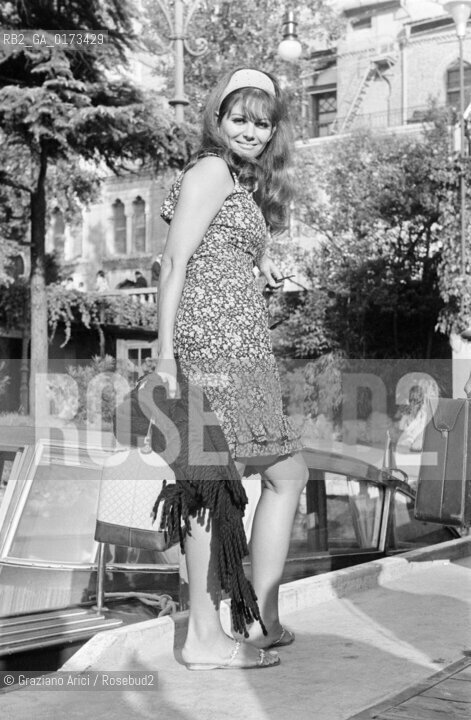 THE ACTRESS CLAUDIA CARDINALE AT THE INTERNATIONAL FILM FESTIVAL IN VENICE LIDO - 1965 - © ARCHIVIO Graziano Arici/Rosebud2  / ATTRICE / MOSTRA DEL CINEMA / CINEMA