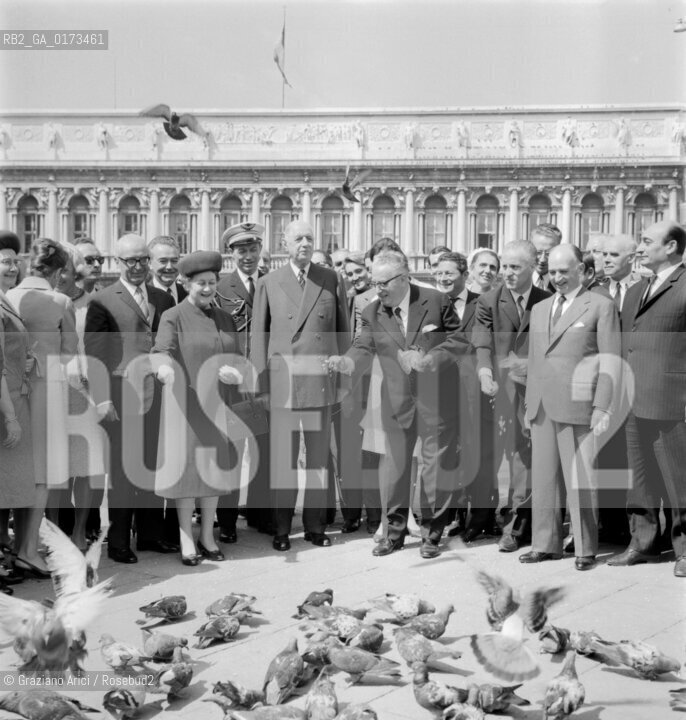 THE PRESIDENT AND GENERAL CHARLES DE GAULLE IN VENICE - 196? © ARCHIVIO Graziano Arici/Rosebud2  / POLITICA / PRESIDENTE / GENERALE