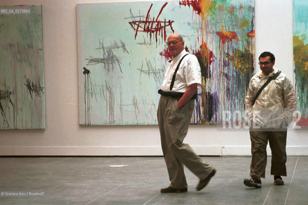 49¡ ESPOSIZIONE INTERNAZIONALE DARTE-  LA BIENNALE DARTE - ITALIAN PAVILLION - CY TWOMBLY IN HIS ROOM  LEPANTO  -2001  @ Graziano Arici/Rosebud2 / ARTE / PITTORE