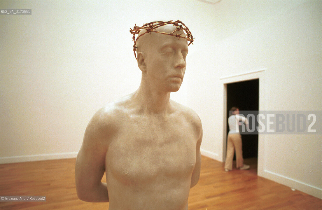 49¡ ESPOSIZIONE INTERNAZIONALE DARTE-  LA BIENNALE DARTE - ENGLISH PAVILLION -WORK  OF THE ARTIST MARK WALLINGER  -2001  @ Graziano Arici/Rosebud2 / ARTE / ARTIST