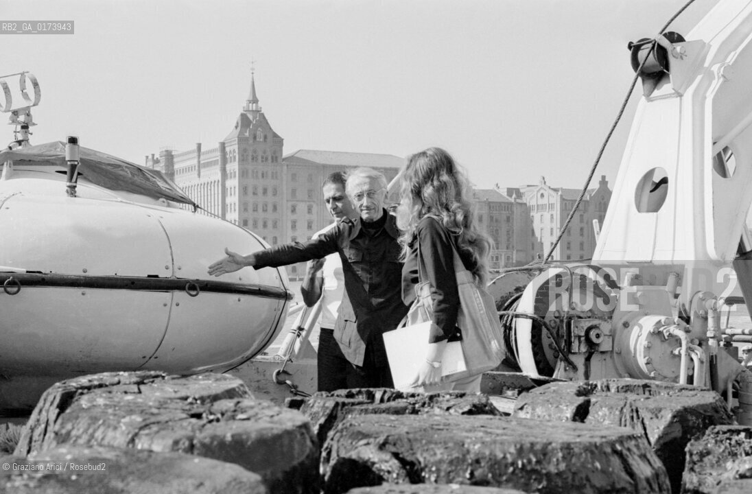 THE OCEANOGRAPHIC JACQUES YVES COSTEAU IN VENICE - 196? © ARCHIVIO Graziano Arici/Rosebud2  / OCEANOGRAFO / SCIENZA