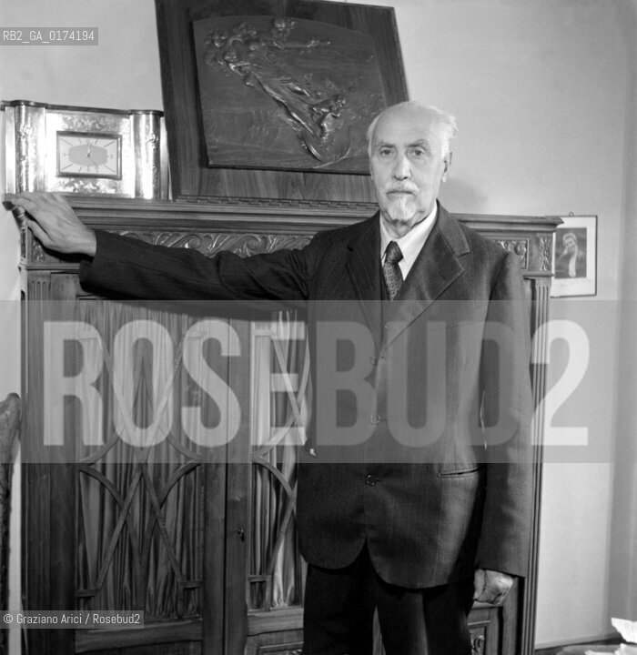 THE  POLITICIAN IVANOE BONOMI IN HIS STUDIUM - ROME - 1947 - © ARCHIVIO Graziano Arici/Rosebud2  / POLITICA / UOMO POLITICO