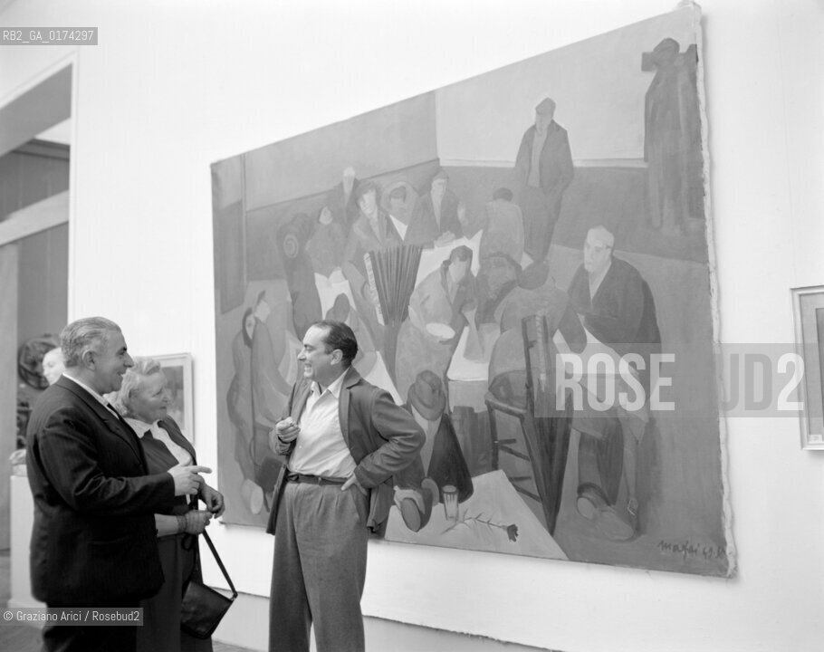 THE PAINTER MARIO MAFAI - VENICE - 1950 © ARCHIVIO Graziano Arici/Rosebud2  / ARTE / PITTORE