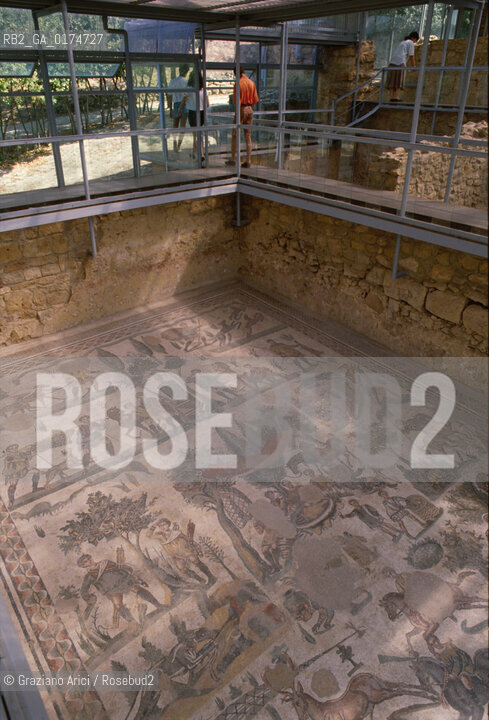 SICILIA  , (ENNA) PIAZZA ARMERINA : VILLA ROMANA DEL CASALE    - © 2002 Graziano Arici/Rosebud2 / GEO / ARCHEO / MOSAICI