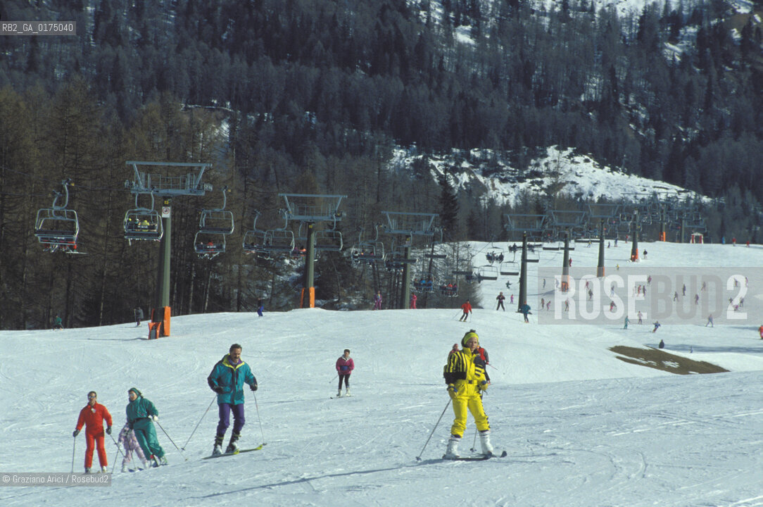 VENETO, CORTINA DAMPEZZO  (BELLUNO) :CAMPI DA SCI  -  © 2002 Graziano Arici/Rosebud2 / GEO / NEVE