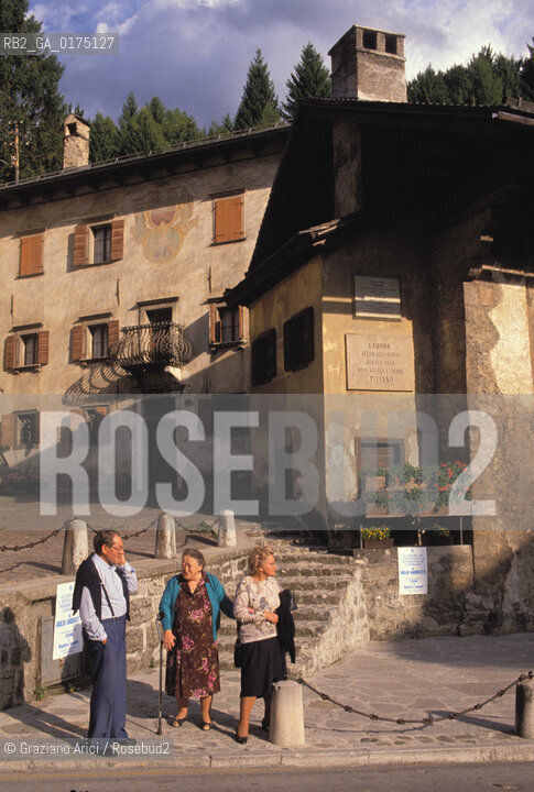 VENETO, PIEVE DI CADORE (BELLUNO) CASA NATALE DI TIZIANO VECELLIO   -  © 2002 Graziano Arici/Rosebud2 / GEO /ARTE