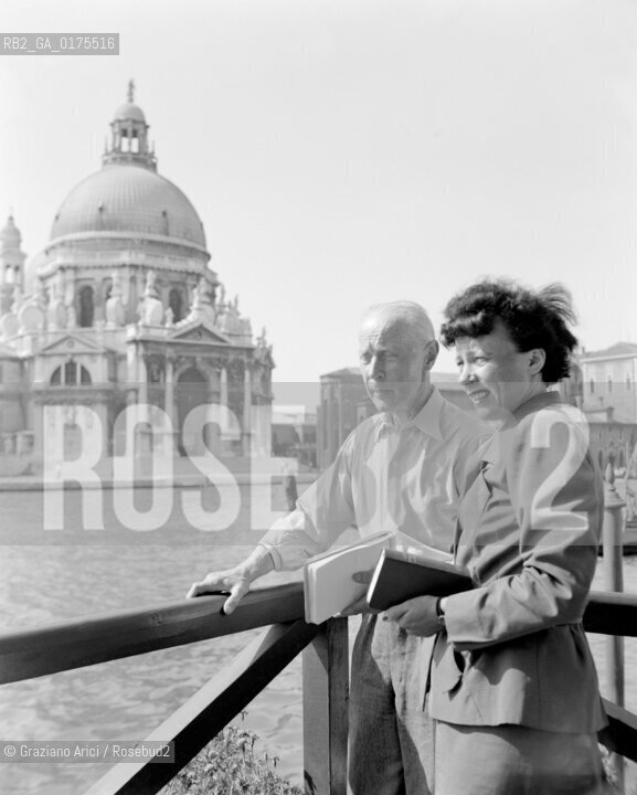 THE PAINTER JACQUES VILLON ( GASTON DUCHAMP ) - VENICE - 195? - © ARCHIVIO Graziano Arici/Rosebud2  / ARTE / PITTORE