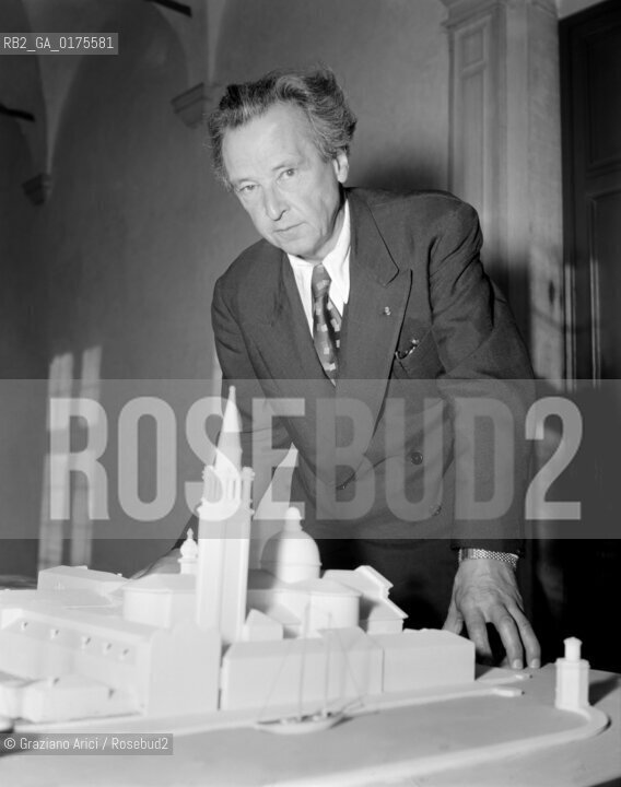 THE COMPOSER ARTHUR HONEGGER  - 1942 - VENICE © ARCHIVIO Graziano Arici/Rosebud2  / MUSICA / COMPOSITORE / MUSICA CONTEMPORANEA
