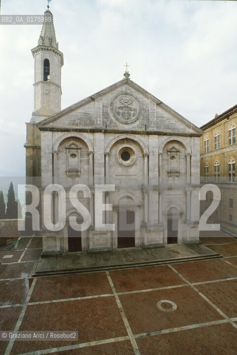 TOSCANA , PIENZA : IL DUOMO  - © 2002 Graziano Arici/Rosebud2 / GEO / ARCHITETTURA / RINASCIMENTO